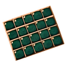 Velvet Flocked Christmas Balls Brown 2.4 Inch 20 Pack