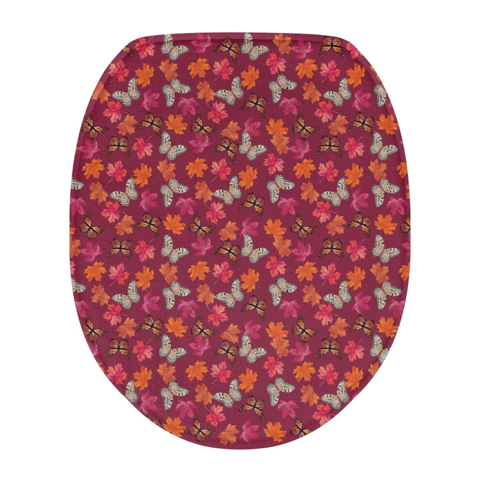 Maple Leaf Toilet Lid Cover Round Or Elongated Elastic 913466714049