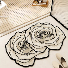 Tapis de fleurs pour la Saint-Valentin, en terre de diatomées, 60 x 40 cm