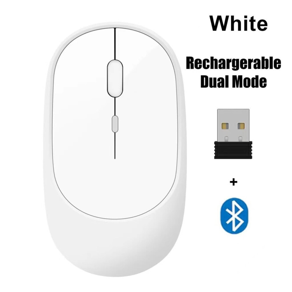 Wireless Mouse Bluetooth 2.4G Silent Ergonomic For Laptop 971050378299