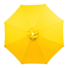 DAMAI parasolltak 2,4 m citrongult 6-ribbad UV-glas