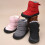Toddler Snow Boots Hook-and-Loop Low-Cut Winter Shoes 8