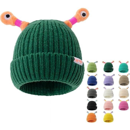 Little Monster LED Knit Beanie Γυναικείο Χειμερινό Καπέλο για Κορίτσια