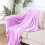 Fleece Throw Blanket Hot Pink 78.7 x 90.5 Inches 7