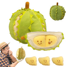 Durian-Plüschtierkissen, abnehmbares weiches Fruchtplüschtier