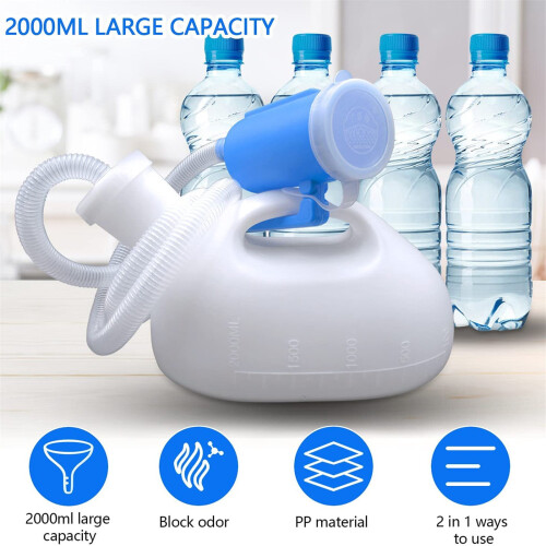 Portable Urinal Bottle for Men and Women 2000 ml 2