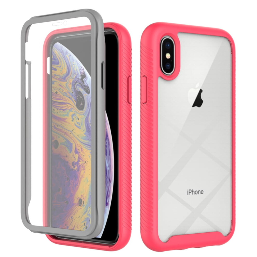 Iphone Xs Max Case With Built-In Screen Protector Pink 9418476005169