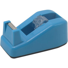 Desktop tape dispenser with nano pad base green