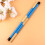 KALLORY blue wooden drum brushes 1 pair 3