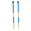 KALLORY blue wooden drum brushes 1 pair 4