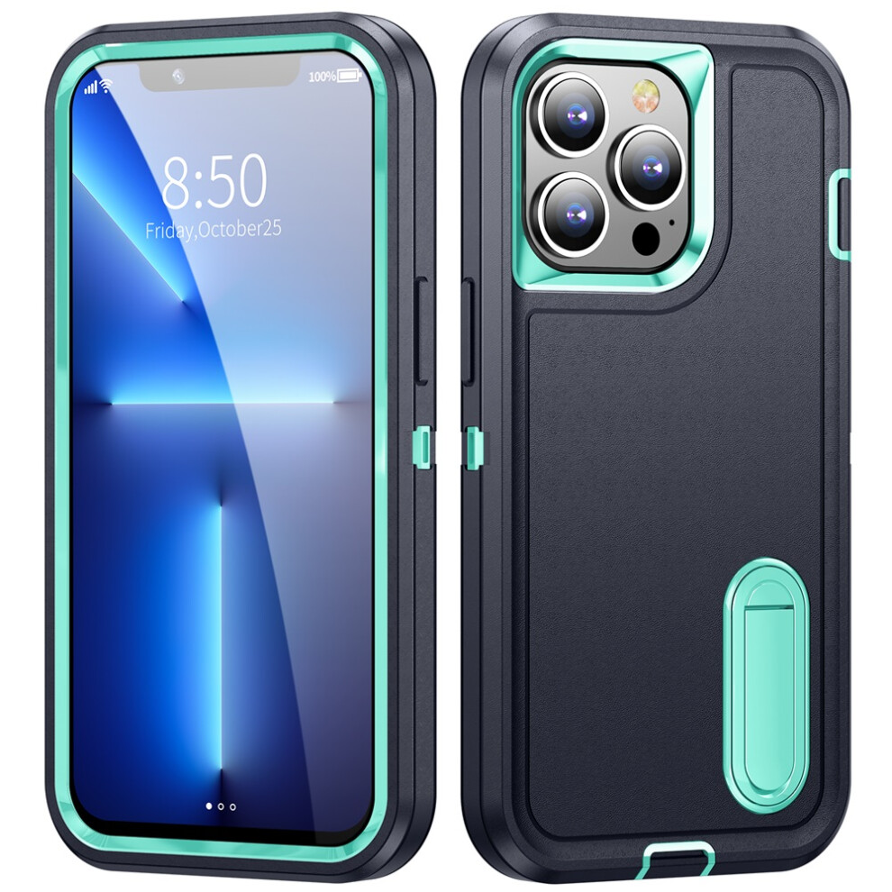 Light Rugged Iphone 13 Pro Max Case With Kickstand Green 941196042385