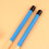 KALLORY blue wooden drum brushes 1 pair 6