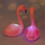 Pink Flamingo Cake Topper Figurines 4 Pieces 3