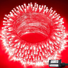 100 LED Orange Halloween Lights 33ft 8 Modes Indoor Outdoor
