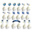 Outer Space Cake Topper Set 26 Pieces Assorted Colors 3
