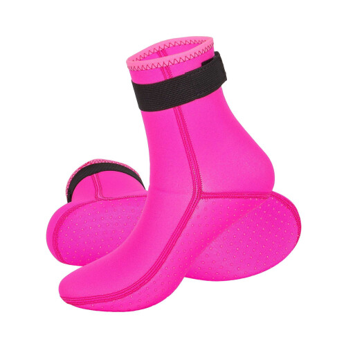 Waterproof Neoprene Diving Socks 3mm Rose Red M 1
