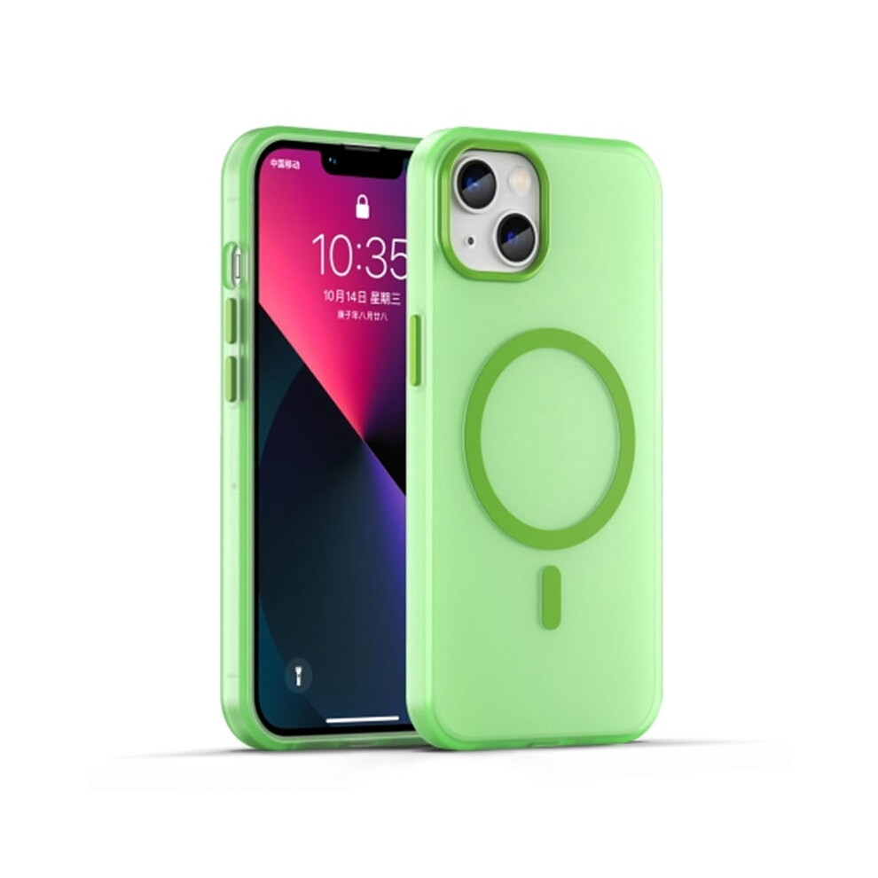 Iphone 13 Magsafe Frosted Translucent Tpu+Pc Case Green 941196057419