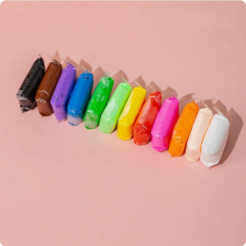 Air Dry Modeling Clay Set 12 Pcs Bright Colors