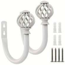 Metal Curtain Holdbacks Golden Wall-Mounted Tie Back Hooks