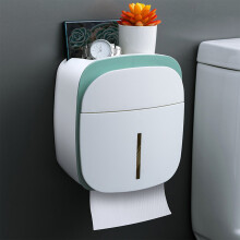 Cajón doble de acero inoxidable para papel higiénico montado en la pared y