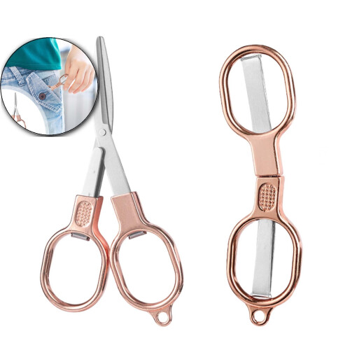 Foldable Stainless Steel Travel Scissors 1 Pack