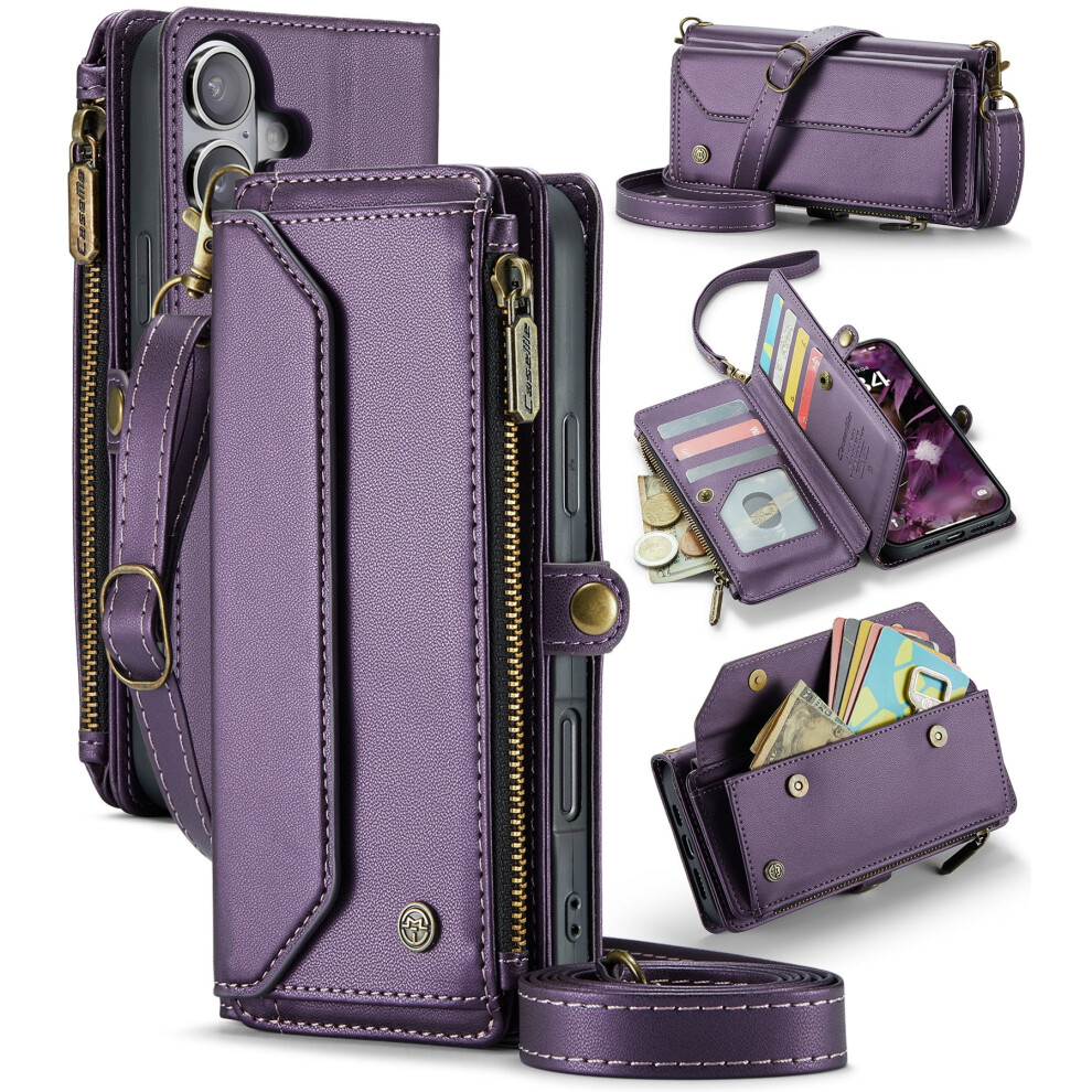 Caseme Leather Wallet Case For Iphone 16 Plus 6.7 Inch With 941196035462