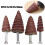 Tapered Cone Grinding Head 6mm Shank 5 Pcs 80 Grit 4