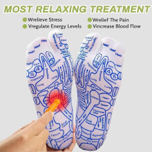 Easerelief Reflexology Socks with Acupressure Tools 2 Pairs