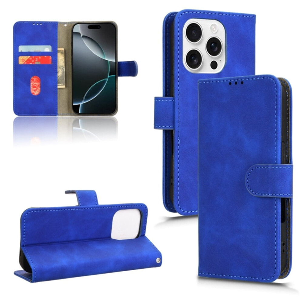 Pu Leather Wallet Case For Iphone 13 Pro Blue 9152228990692
