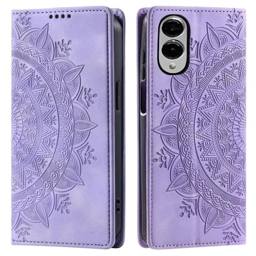 Pu Leather Flip Wallet Case For Samsung Galaxy S25 Purple 9418476993961