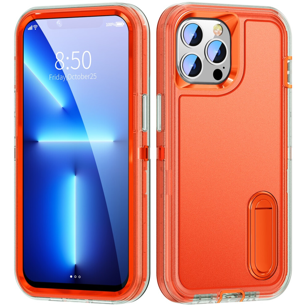 Iphone 13 Pro Max Case With Kickstand Rugged Orange 941196053695