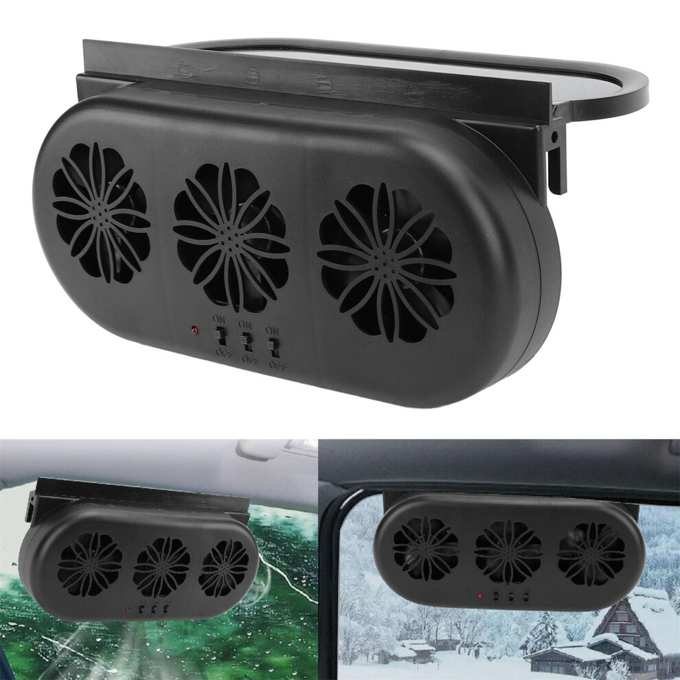 Solar Car Exhaust Fan Air Circulation Vent With Usb 9152228006393