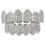 Silver Plated Cubic Zirconia Mouth Teeth Pair 1