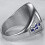 Stainless Steel Masonic Master Mason Ring Blue Gold Two Tone 4