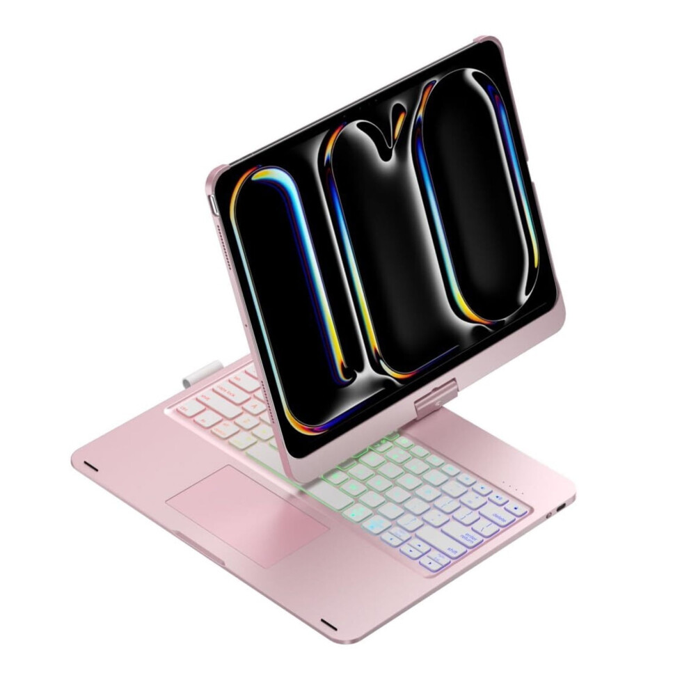 Keyboard Case With Touchpad And 7-Color Backlight For Ipad 9418476029929