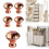 Crystal Drawer Knobs Rose Gold Aluminum Alloy 5 Pc 1