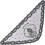 Floral lace triangle veil embroidered wedding shawl 1