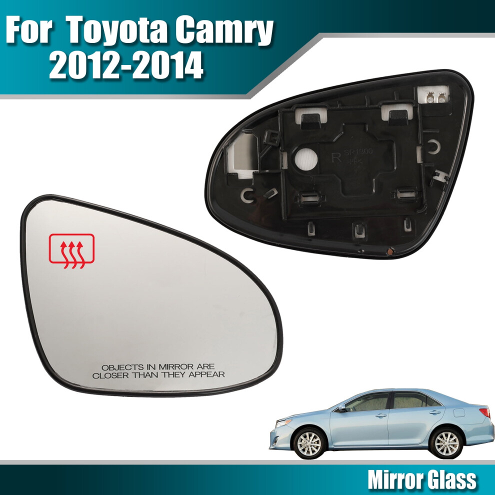 Toyota Camry 2012Â2014 Heated Convex Mirror Glass Right White 9130661380058