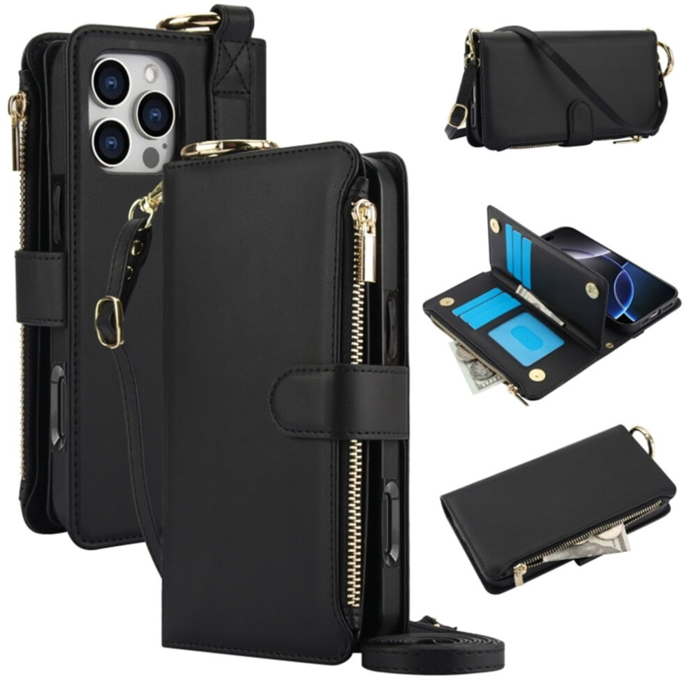 Iphone 12 Pro Max Magnetic Flip Wallet Case With Zipper 9130661380331