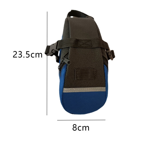 Waterproof Bike Saddle Bag Blue Quick-Release 1.5L 1