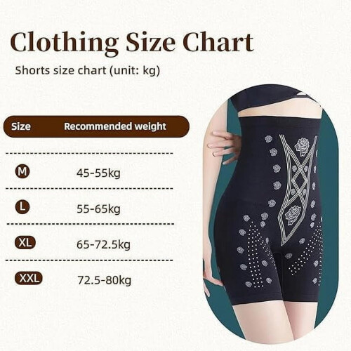 Women's High-Waisted Body Shaping Shorts with Negative 2