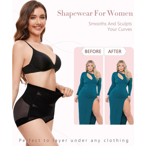 Shapewear Tummy Control High-Waisted Compression Panties 1