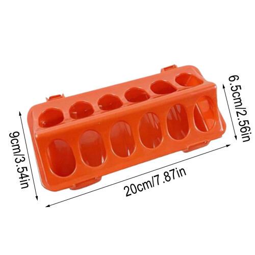 Chicken Feeder 12-Hole 4 Packs Spill-Proof for Small Poultry 2