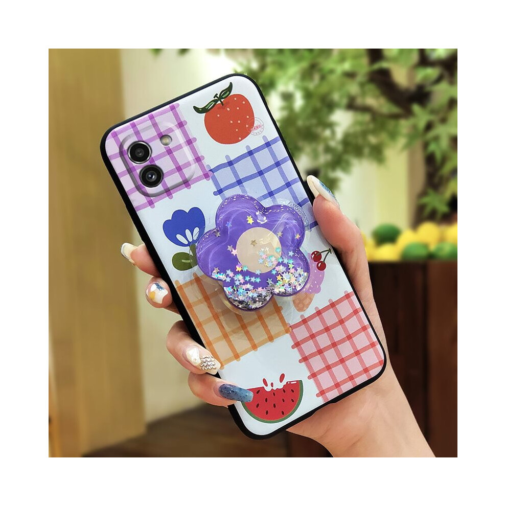 Samsung Galaxy A03 Phone Case With Glitter Cartoon Design 9178400866753