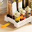 Karymi Pull-Out Under-Sink Storage Rack White 6
