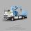 Die-cast excavator model truck 1/40 scale 2