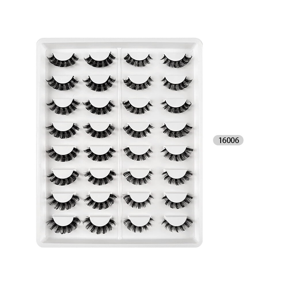 Russian Curl False Eyelashes Synthetic Thick Natural Look