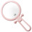 Handheld Magnifier Mirror Pink 10X Double-Sided 1