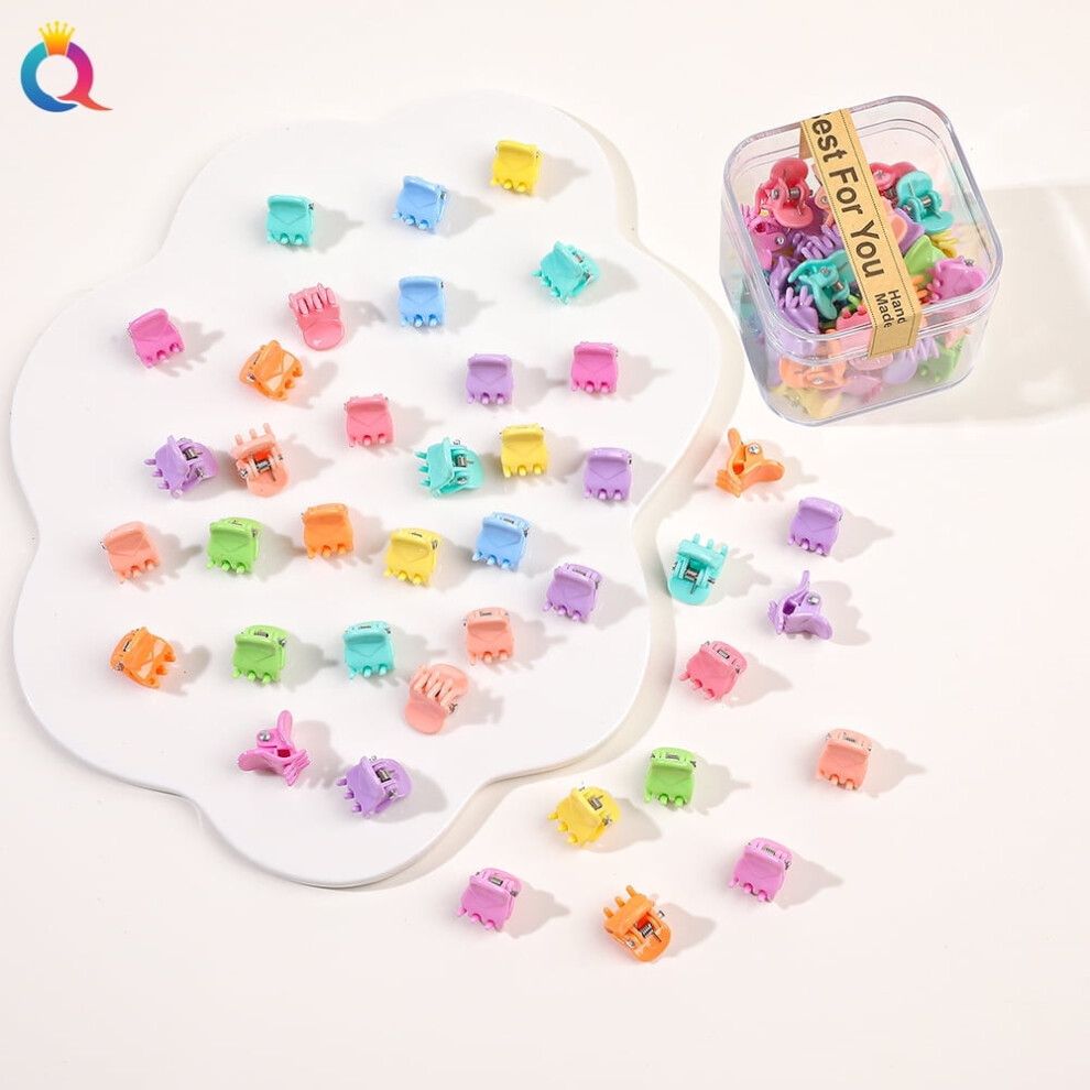 Mini Hair Claw Clips Colorful 40 Pcs
