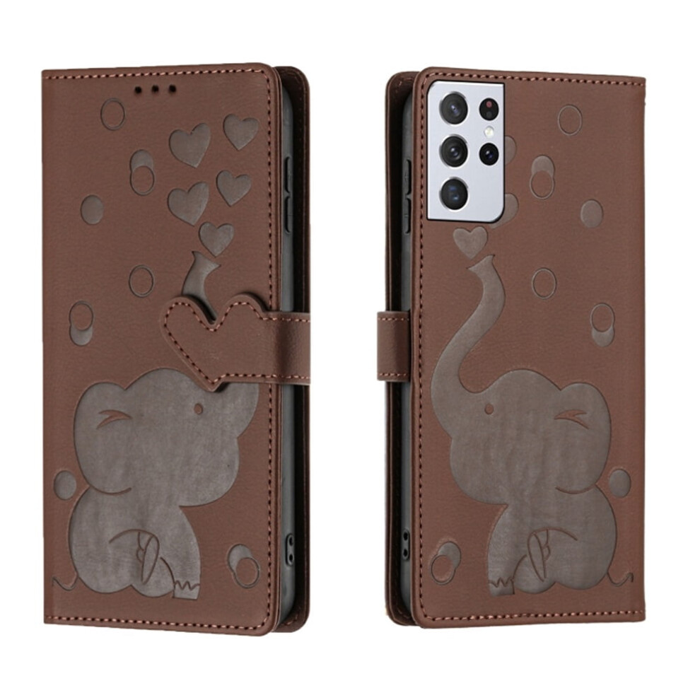 Cartoon Elephant Pu Leather Wallet Case For Samsung Galaxy 9130661393157
